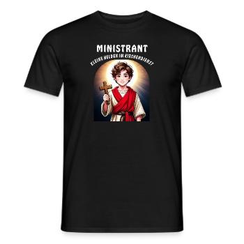 ENFANT DE CHŒUR PETITS HÉROS DANS LE SERVICE RELIGIEUX - T-shirt homme - noir - Devant - AI Model Male 178 light (178cm)