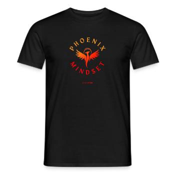 Phoenix Mindset - Men's T-Shirt - black - Front - AI Model Male 178 light (178cm)