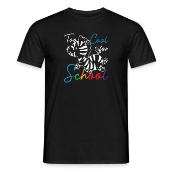 Too Cool For School Stem Sped Education Llama - Men's T-Shirt - black - Front - AI Model Male 178 light (178cm)