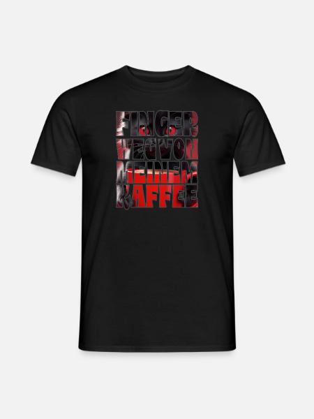 Black CAT Coffee - Männer T-Shirt - Schwarz