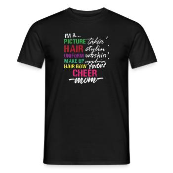 Je suis une maman pom-pom girl Field Day Cheerleading - T-shirt homme - noir - Devant - AI Model Male 178 light (178cm)