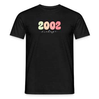 Geburtstag Geburtsjahr 2002 - Männer T-Shirt - Schwarz - Vorne - AI Model Male 178 light (178cm)