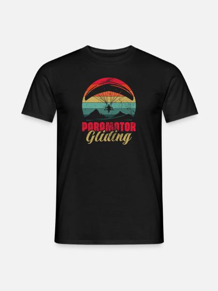 Paramotor Gliding Aviation Ultralight Paragliding - Männer T-Shirt - Schwarz