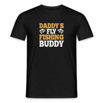 Le compagnon de pêche à la mouche de papa - T-shirt homme - noir - Devant - AI Model Male 178 light (178cm)
