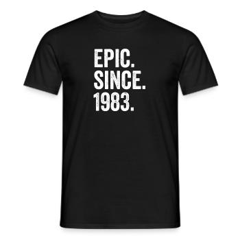 Epic Since 1983 Birth Year Birthday - Men's T-Shirt - black - Front - AI Model Male 178 light (178cm)