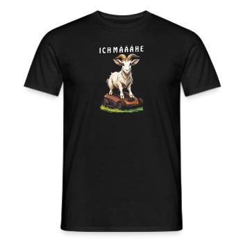 ROBOT TONDEUSE CHÈVRE I MÄÄÄHE - T-shirt homme - noir - Devant - AI Model Male 178 light (178cm)