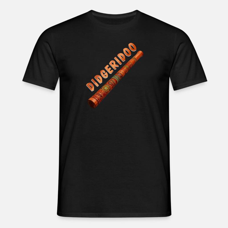 DIDGERIDOO - Männer T-Shirt - Schwarz