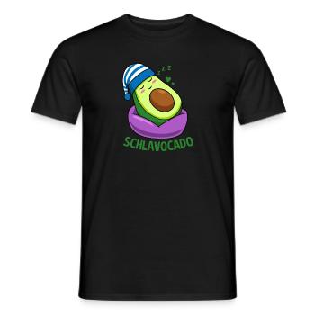 Schlavocado Sleep Outfit Pyjama Avocado Sleep - T-shirt homme - noir - Devant - AI Model Male 178 light (178cm)