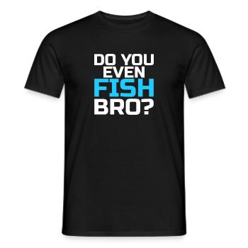 Pêchez-vous même - T-shirt homme - noir - Devant - AI Model Male 178 light (178cm)