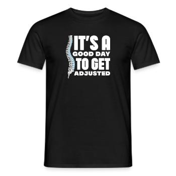 It s a good day to get adjusted Design for a - Men's T-Shirt - black - Front - AI Model Male 178 light (178cm)