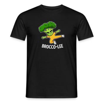 Karate Broccoli Martial Arts Martial Arts Fighter - Men's T-Shirt - black - Front - AI Model Male 178 light (178cm)