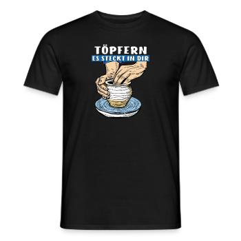 POTTERY IT'S IN YOU - Men's T-Shirt - black - Front - AI Model Male 178 light (178cm)