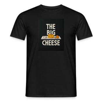 The Big Cheese Humor Design - Männer T-Shirt - Schwarz - Vorne - AI Model Male 178 light (178cm)