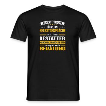 BESTATTER Spruch Beruf Sarkasmus Lustig Humor - Männer T-Shirt - Schwarz - Vorne - AI Model Male 178 light (178cm)