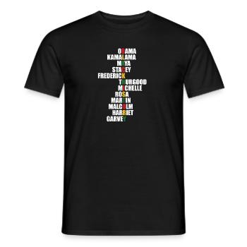 Inspirational African American Quote - Männer T-Shirt - Schwarz - Vorne - AI Model Male 178 light (178cm)