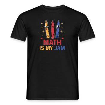 Math Is My Jammin - Männer T-Shirt - Schwarz - Vorne - AI Model Male 178 light (178cm)