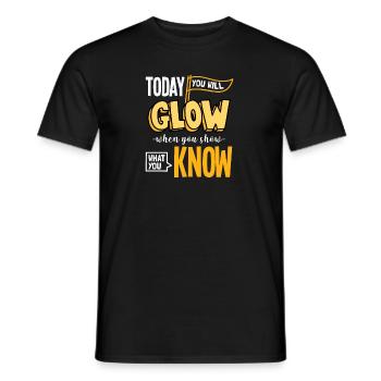 Montrer ce que vous pouvez faire I Examen Test Motivation - T-shirt homme - noir - Devant - AI Model Male 178 light (178cm)