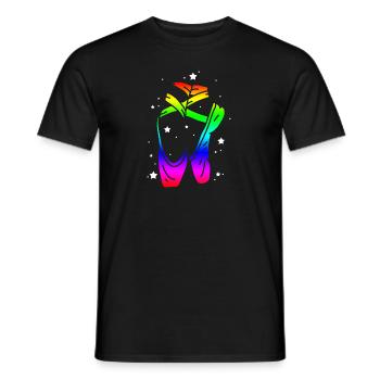 Ballerina Ballet Shoes - Männer T-Shirt - Schwarz - Vorne - AI Model Male 178 light (178cm)