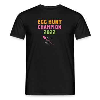 Egg Hunt Champs 2022 - Männer T-Shirt - Schwarz - Vorne - AI Model Male 178 light (178cm)