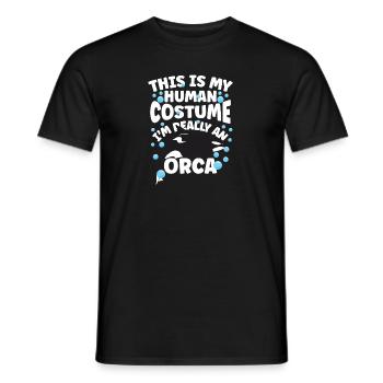 Funny I'm An Orca - Männer T-Shirt - Schwarz - Vorne - AI Model Male 178 light (178cm)