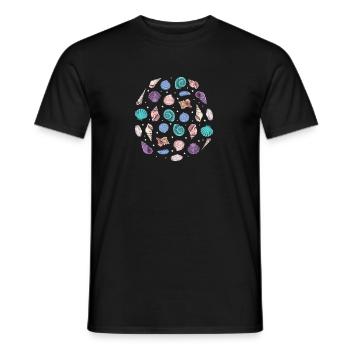 Cute Seashells - Männer T-Shirt - Schwarz - Vorne - AI Model Male 178 light (178cm)