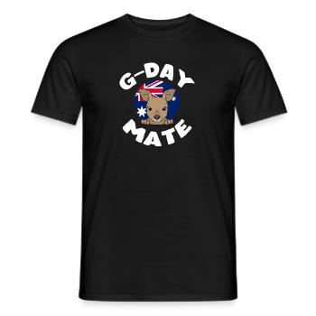 G-day Mate Kangaroo Australia - Männer T-Shirt - Schwarz - Vorne - AI Model Male 178 light (178cm)