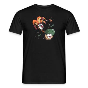 Halloween Clowns - Männer T-Shirt - Schwarz - Vorne - AI Model Male 178 light (178cm)