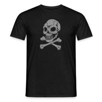 Halloween Skull - Männer T-Shirt - Schwarz - Vorne - AI Model Male 178 light (178cm)