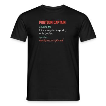 Noun Definition Nutrition pour un capitaine ponton - T-shirt homme - noir - Devant - AI Model Male 178 light (178cm)