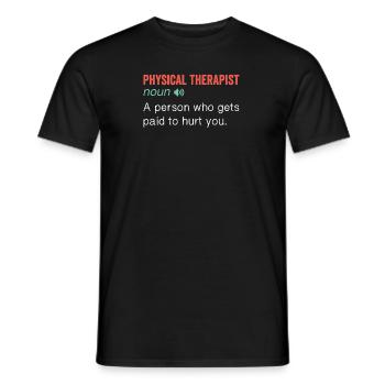 Noun Definition Nutrition for Physical Therapist - Männer T-Shirt - Schwarz - Vorne - AI Model Male 178 light (178cm)
