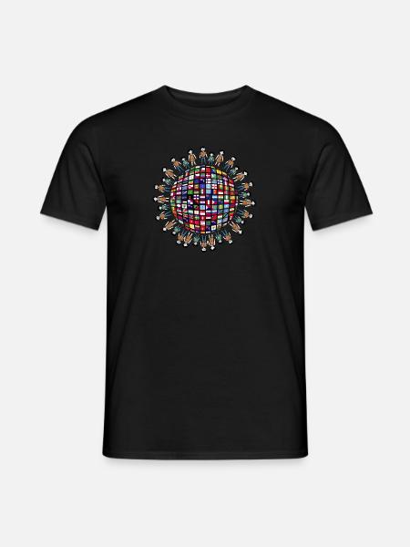 Flag Of Different Countries - Männer T-Shirt - Schwarz