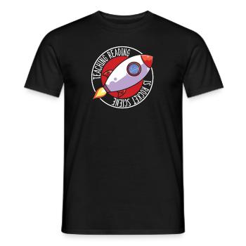 Funny Teaching Reading Is Rocket Science - Männer T-Shirt - Schwarz - Vorne - AI Model Male 178 light (178cm)
