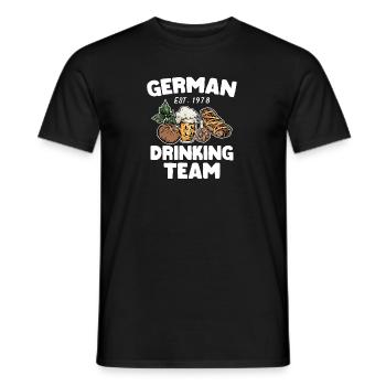 German Drinking Team - Männer T-Shirt - Schwarz - Vorne - AI Model Male 178 light (178cm)