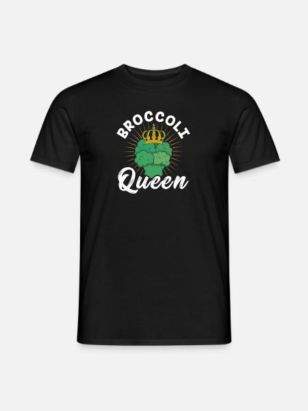 Broccoli Queen - Männer T-Shirt - Schwarz