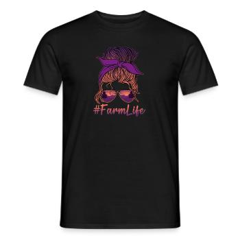 Farmer Life - Männer T-Shirt - Schwarz - Vorne - AI Model Male 178 light (178cm)