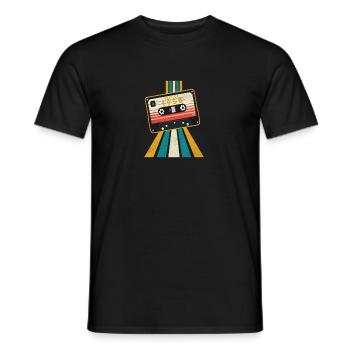 Funky Souls Retro Vintage Best Of 1958 Tape - Männer T-Shirt - Schwarz - Vorne - AI Model Male 178 light (178cm)