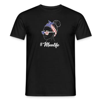American Mom Life - Männer T-Shirt - Schwarz - Vorne - AI Model Male 178 light (178cm)