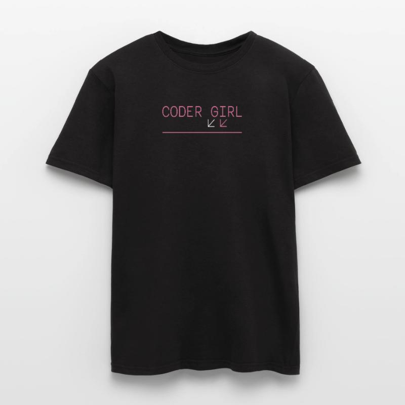 Coder Girl Programmer Funny Geek Coding Männer T-Shirt