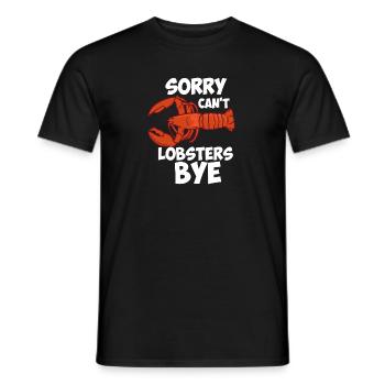 Sorry Can't Lobsters Bye - Men's T-Shirt - black - Front - AI Model Male 178 light (178cm)