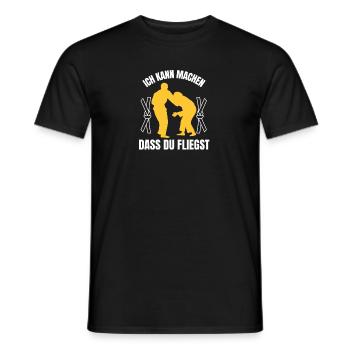 Ich kann machen das du fliegst Kampfsport Judo - Männer T-Shirt - Schwarz - Vorne - AI Model Male 178 light (178cm)