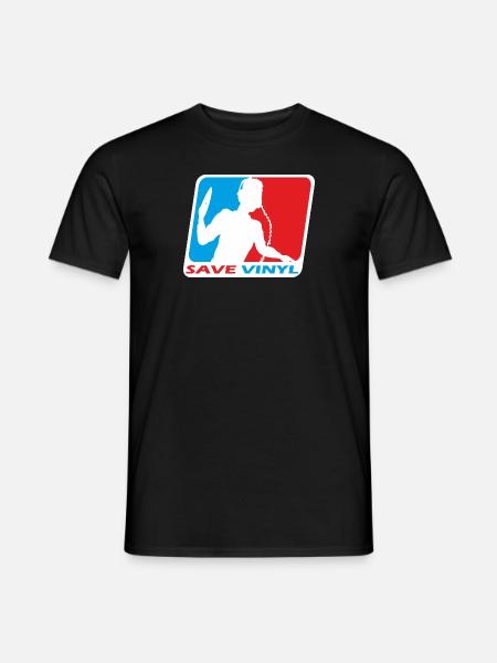 Deejay - Save Vinyl - Männer T-Shirt - Schwarz
