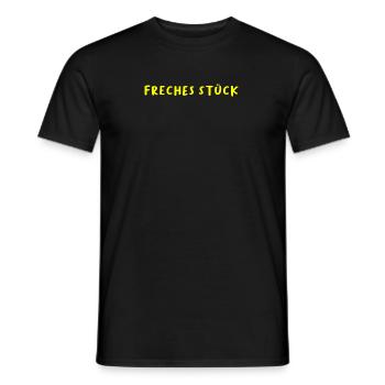 Freches Stück - Männer T-Shirt - Schwarz - Vorne - AI Model Male 178 light (178cm)