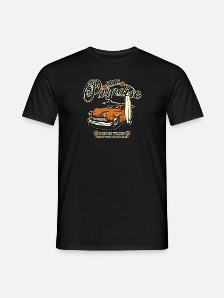 Surf Paradise - Hot Rod Car - T-shirt homme - noir