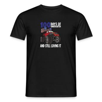 100 Days Of Kindergarten Mosnter Trucks - Männer T-Shirt - Schwarz - Vorne - AI Model Male 178 light (178cm)