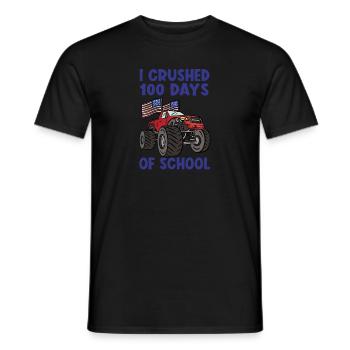 100 Days Of Kindergarten Monster Truck - Männer T-Shirt - Schwarz - Vorne - AI Model Male 178 light (178cm)