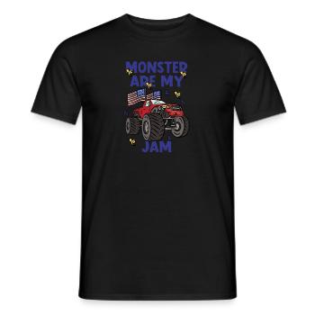 100 Days Of Kindergarten Monster Truck - Männer T-Shirt - Schwarz - Vorne - AI Model Male 178 light (178cm)
