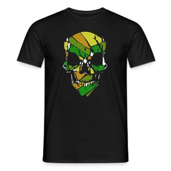 Skull Totenkopf Camo - Männer T-Shirt - Schwarz - Vorne - AI Model Male 178 light (178cm)