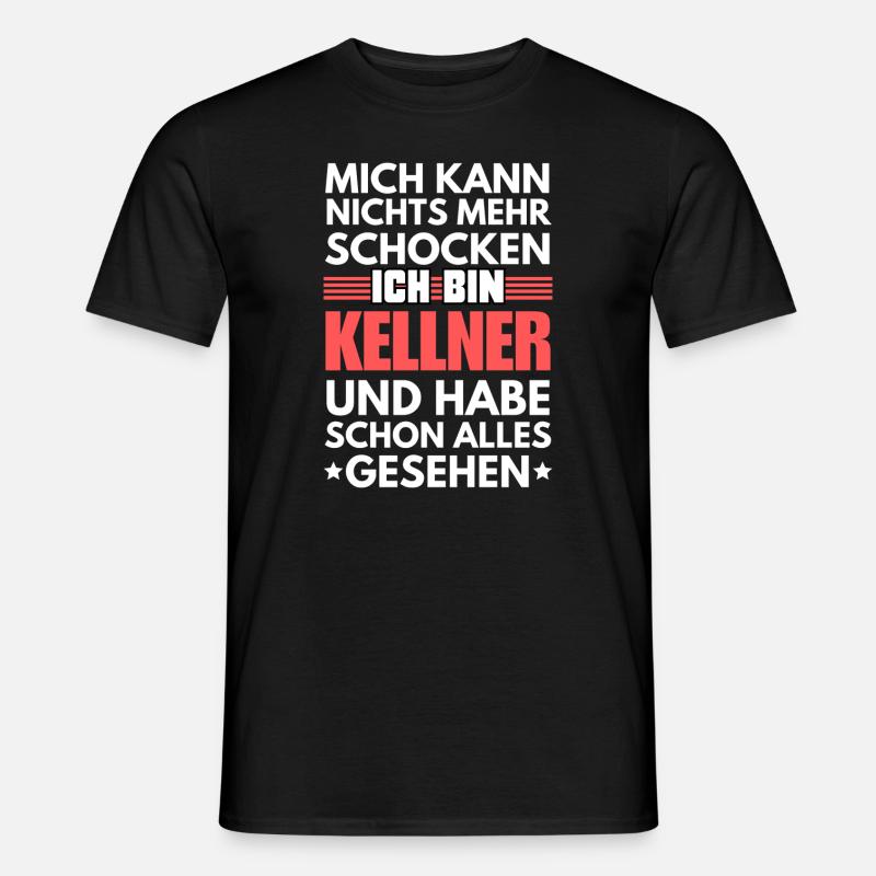 Nicht schockbarer Kellner - Männer T-Shirt - Schwarz