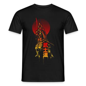 samouraï - T-shirt homme - noir - Devant - AI Model Male 178 light (178cm)
