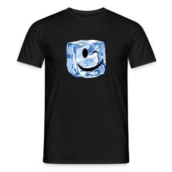 cube ice wink - Männer T-Shirt - Schwarz - Vorne - AI Model Male 178 light (178cm)